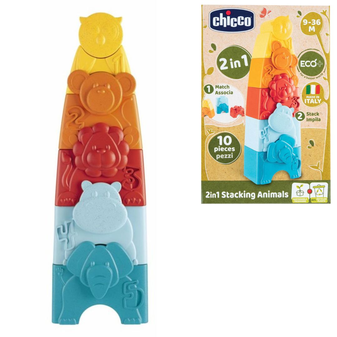 Chicco 2 In 1 Stacking Animals 9-36m+