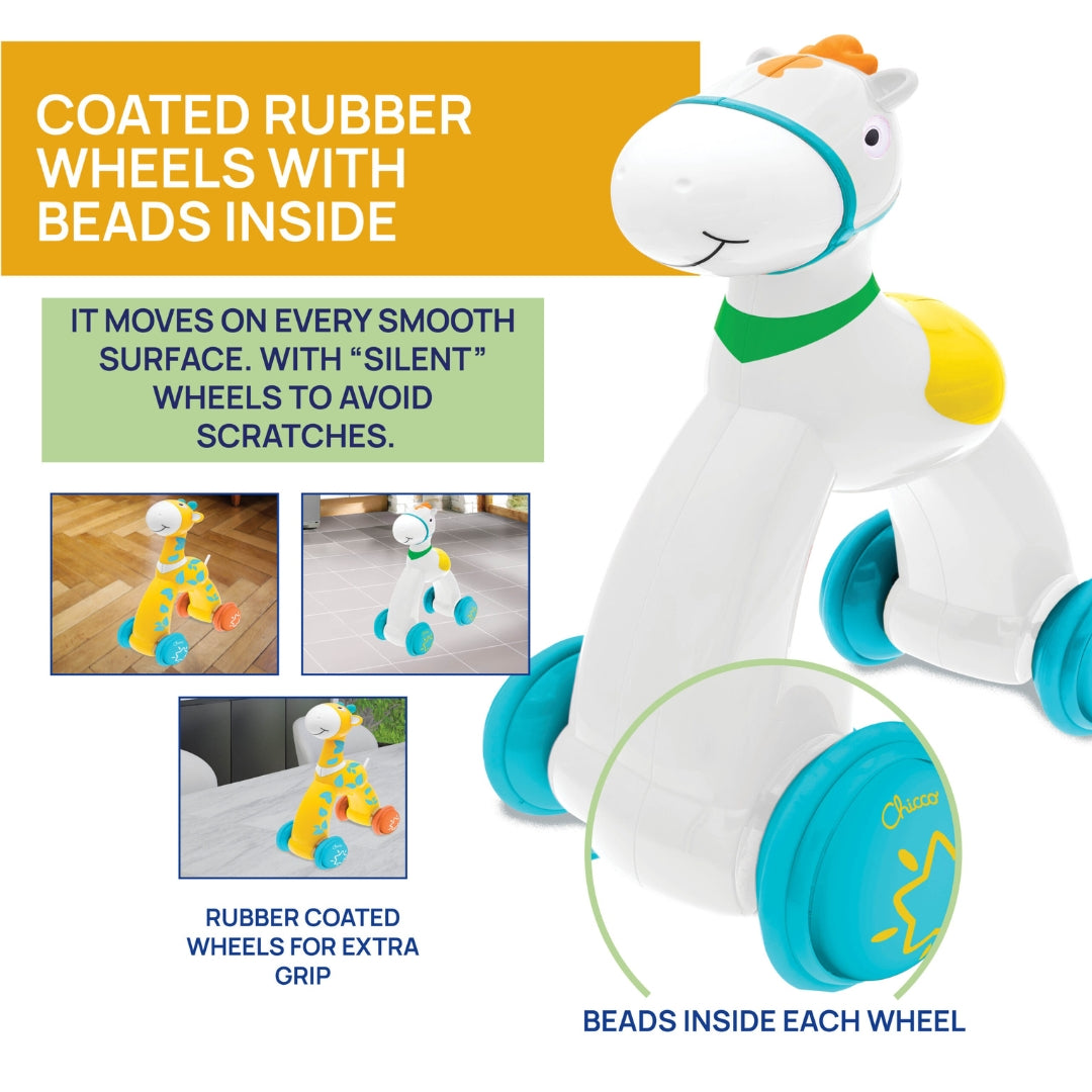 Chicco - Baby Sense & Focus - Push And Go Horse 12-36m