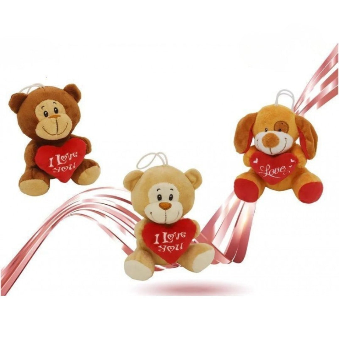 Plush With Heart 15cm x 1pc Assortment