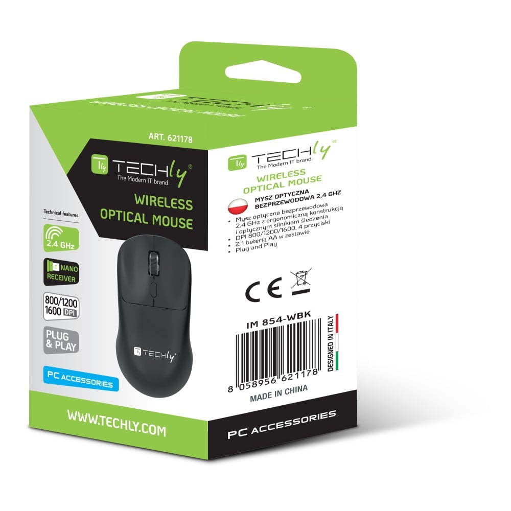 Techly Wireless Optical Mouse