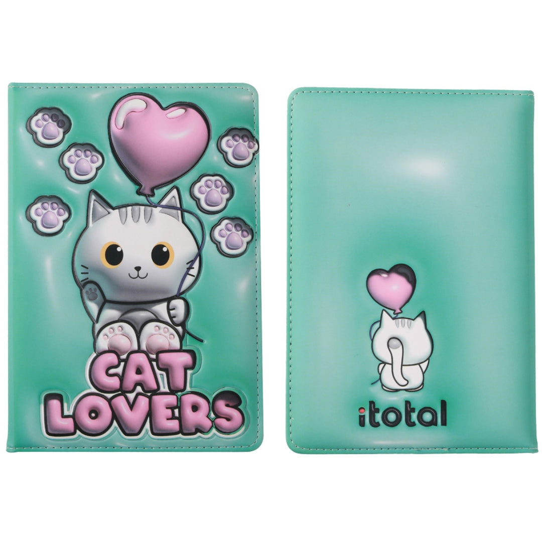 A5 iTotal 3D Lined Notebook 96p - Cat