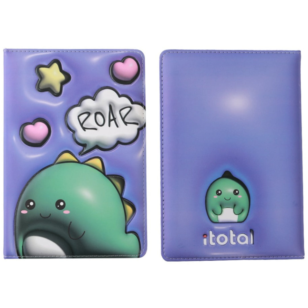 A5 iTotal 3D Lined Notebook 96p - Dino