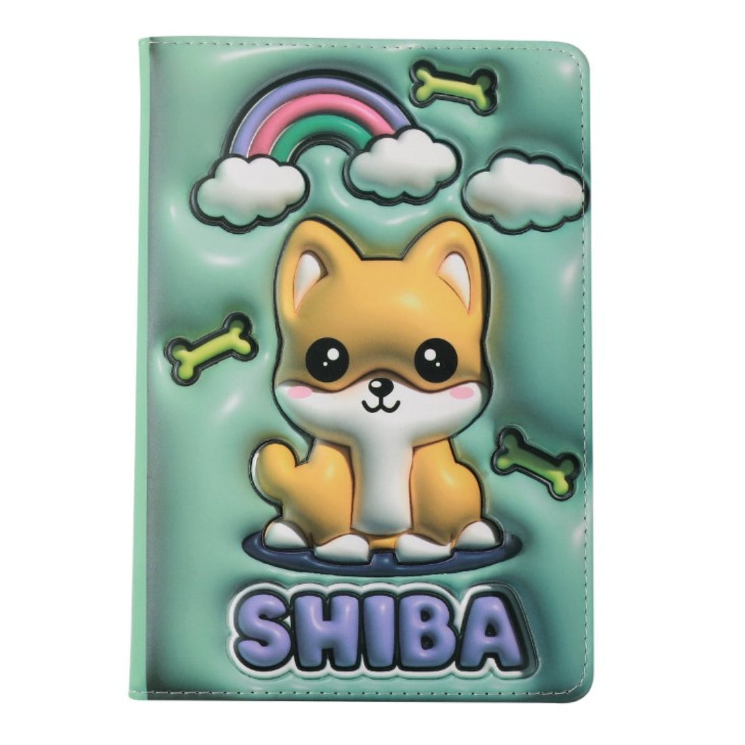 A5 iTotal 3D Lined Notebook 96p - Shiba
