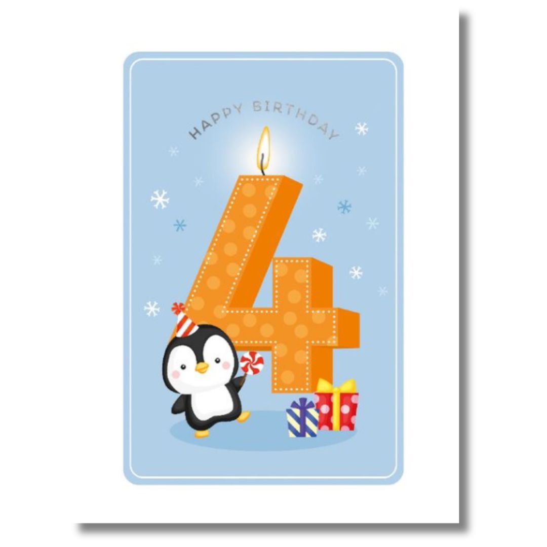 Legami Happy Birthday 4 - Greeting Card