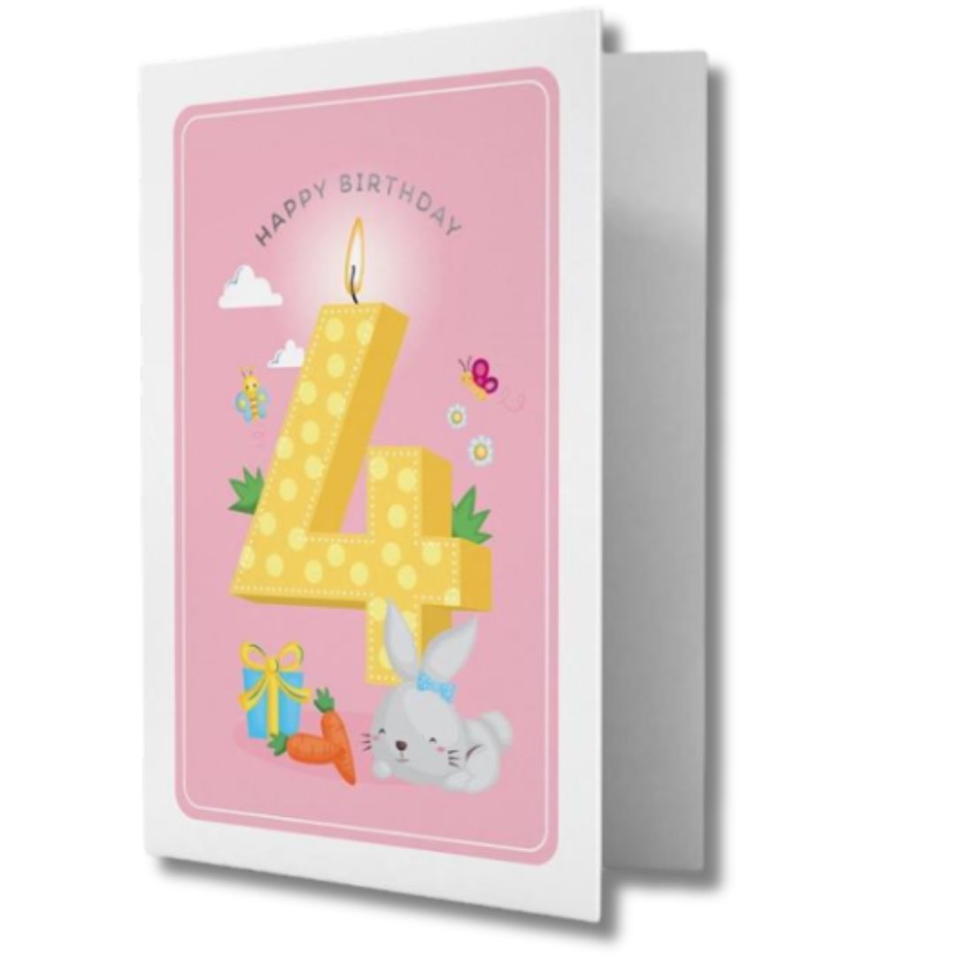 Legami Happy Birthday 4 - Greeting Card