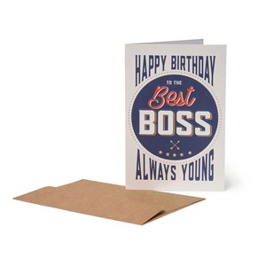 Legami Happy Birthday To The Best Boss - Greeting Card