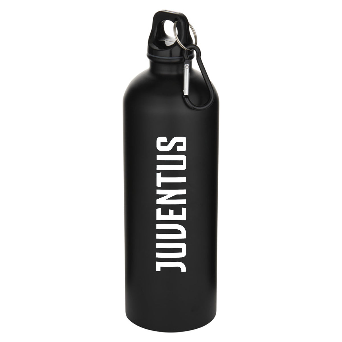 Juventus FC Stainless Steel Water Bottle & Carabiner 750ml - Black