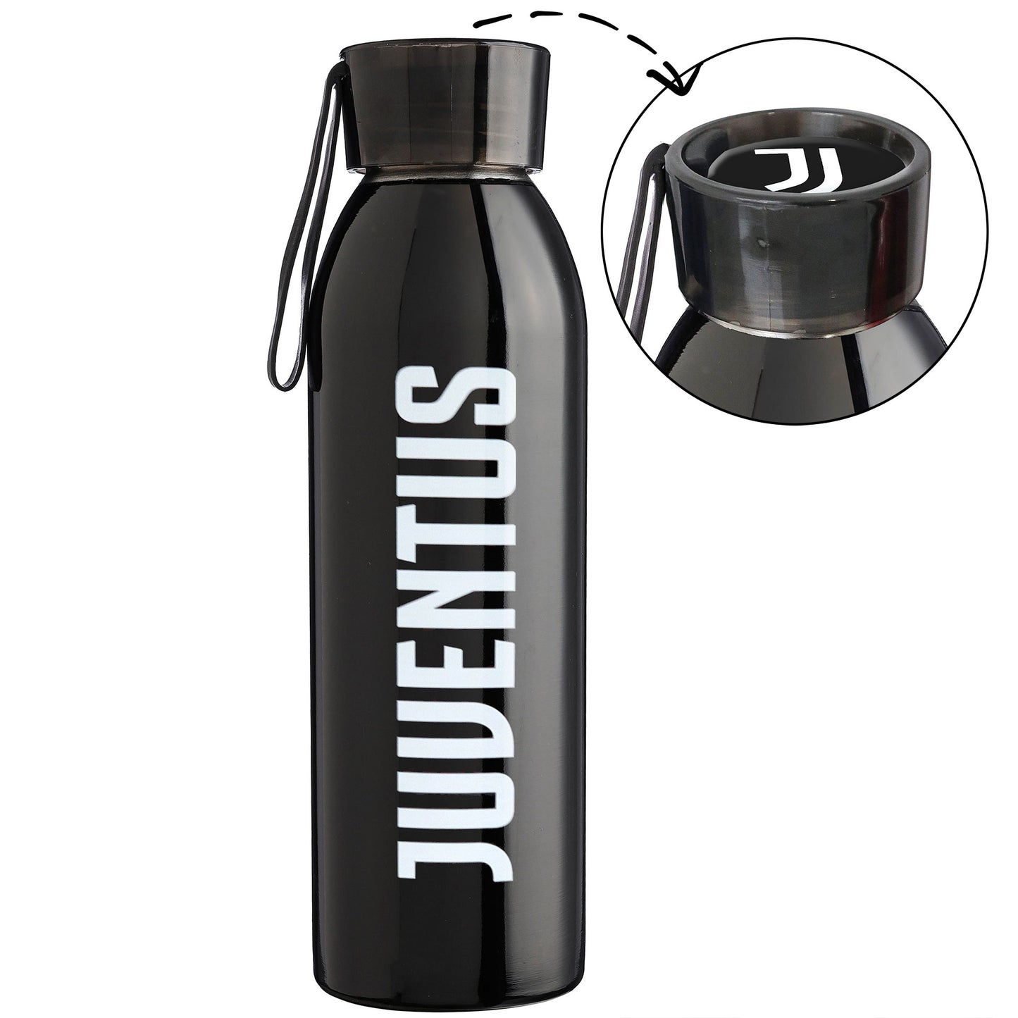 Juventus FC Stainless Steel Water Bottle 650ml - Black