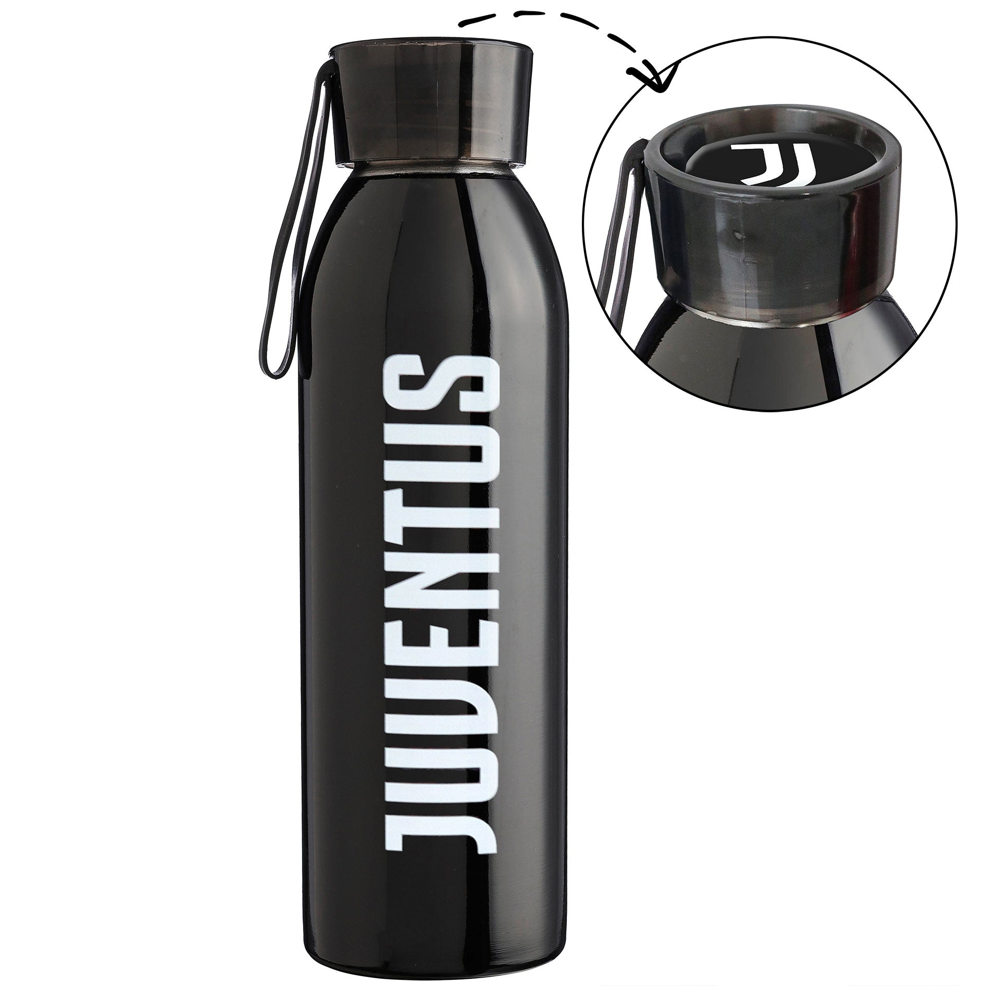 Juventus FC Stainless Steel Water Bottle 650ml - Black