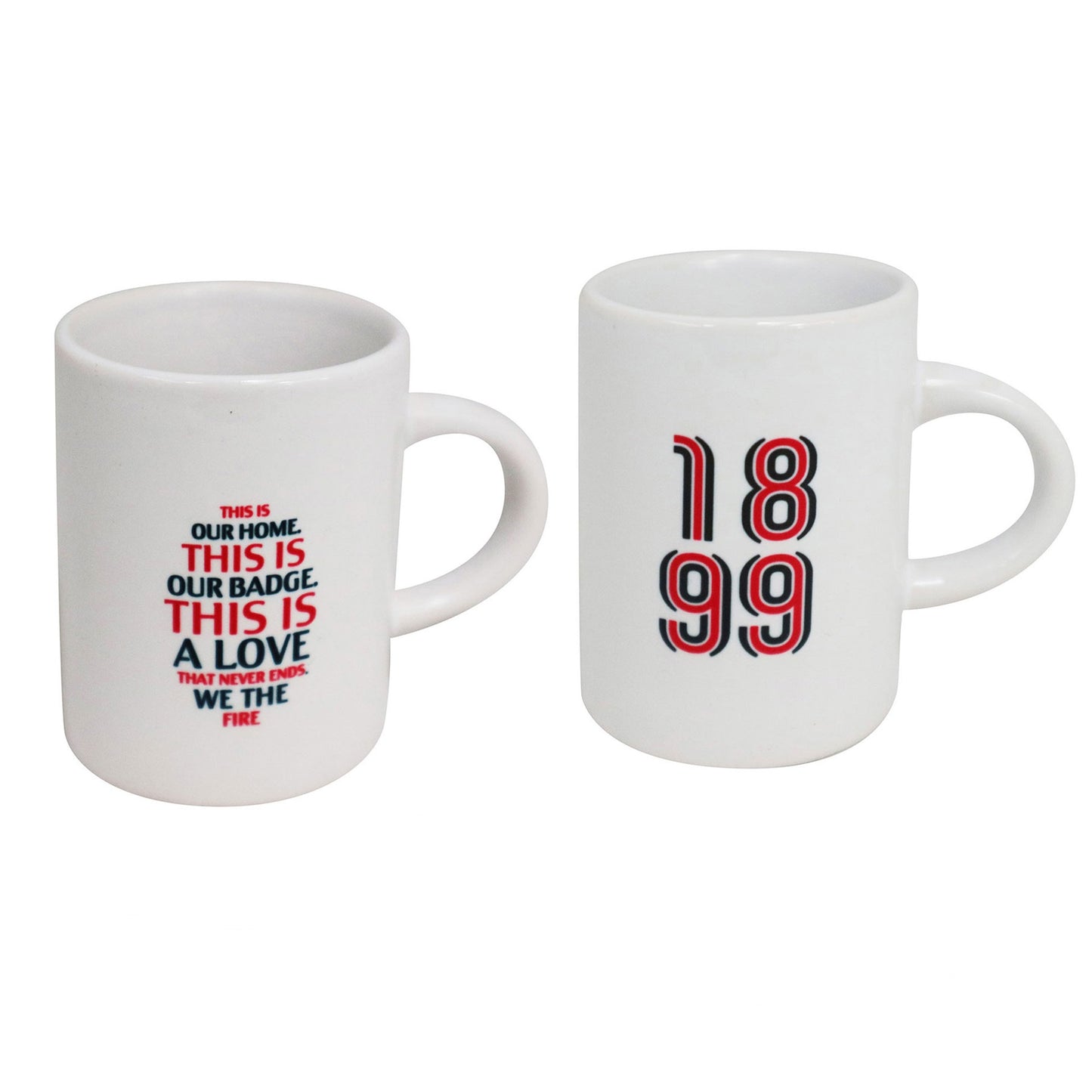 AC Milan FC Ceramic Cups A Pack Of 2pcs - This Is Our Home
