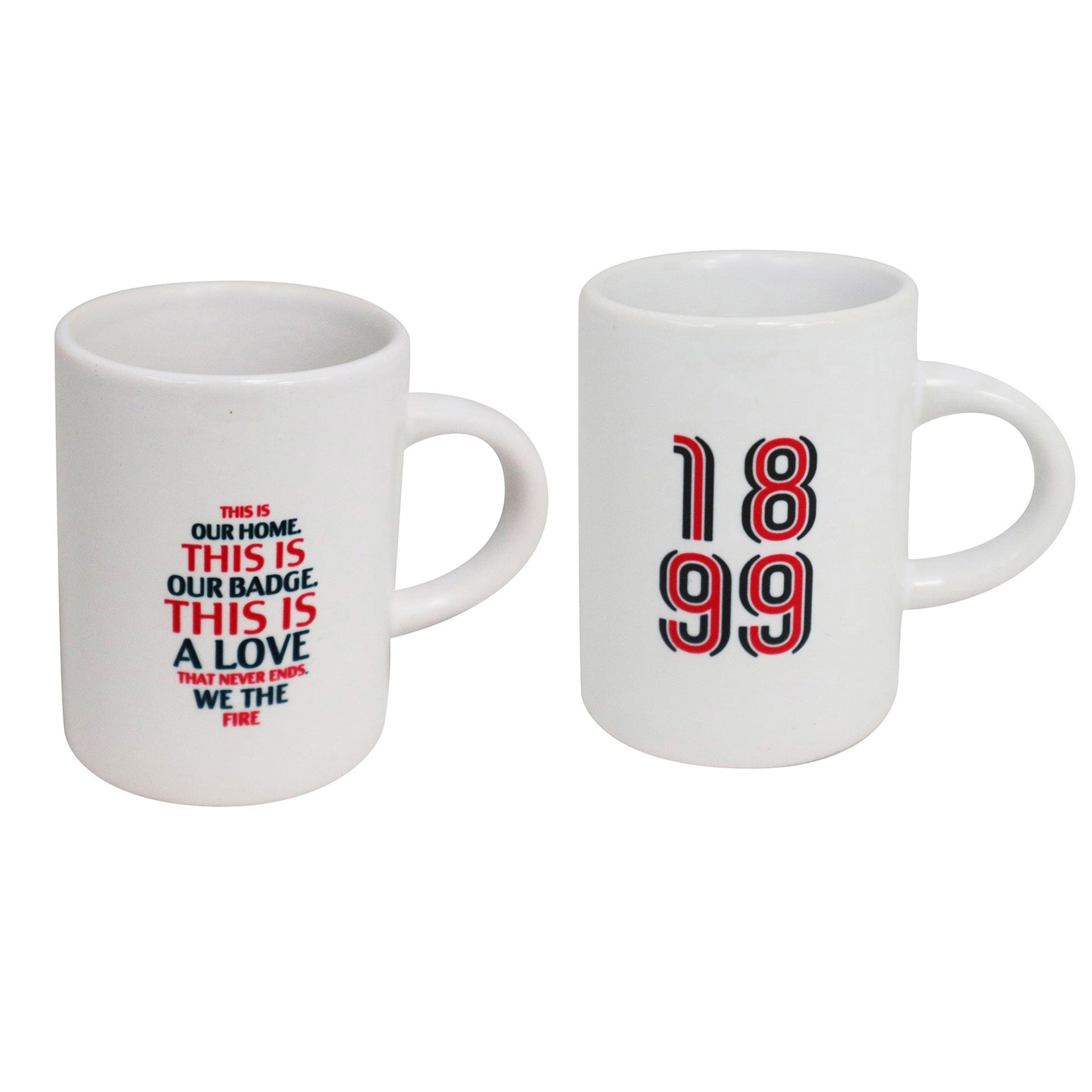 AC Milan FC Ceramic Cups A Pack Of 2pcs - This Is Our Home