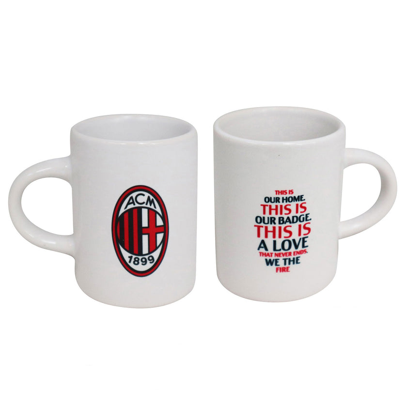 AC Milan FC Ceramic Cups A Pack Of 2pcs - This Is Our Home