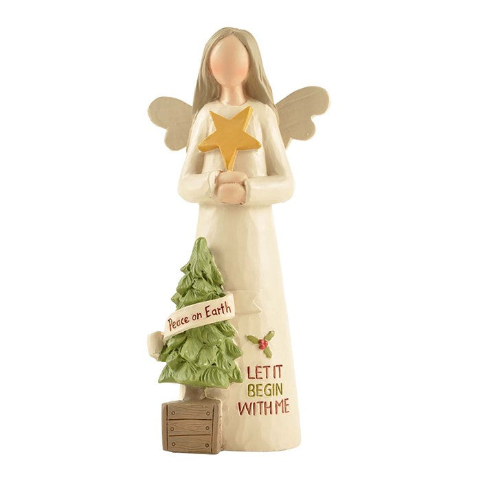 Feather & Grace Let It Begin With Me Angel Figurine