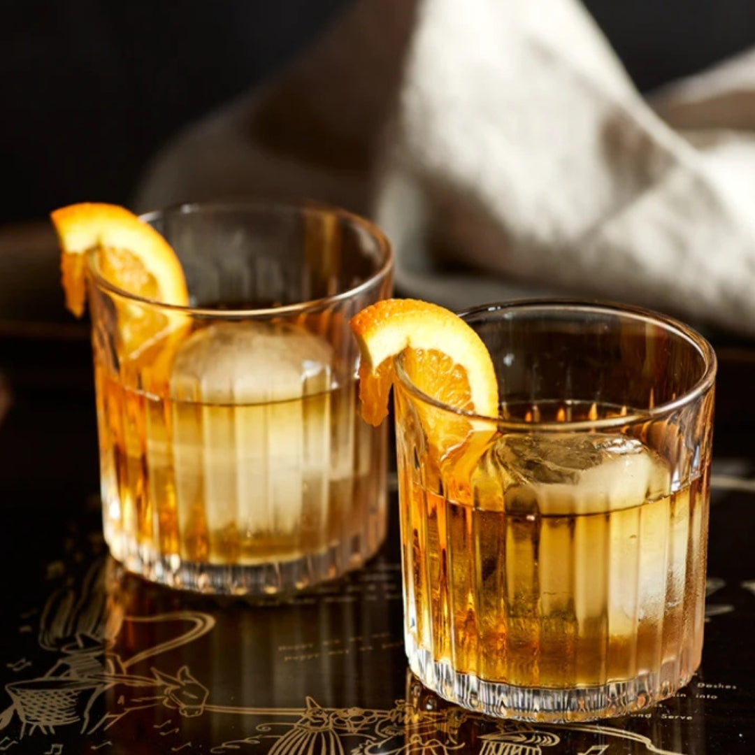 Gentlemen's Hardware - Whiskey Tumbler Glasses & Ice Stones Set