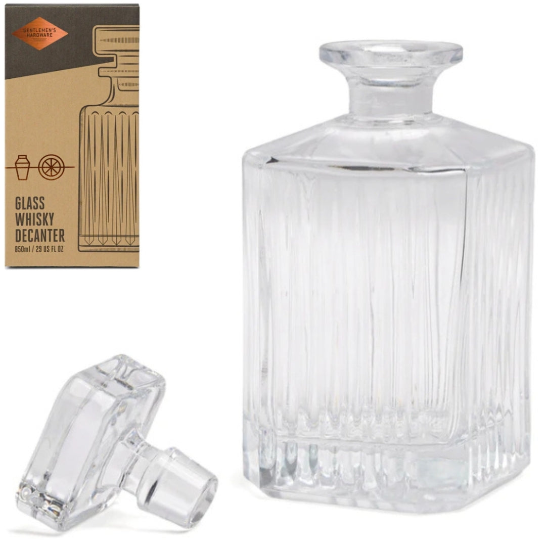 Gentlemen's Hardware - Glass Whisky Decanter 850ml