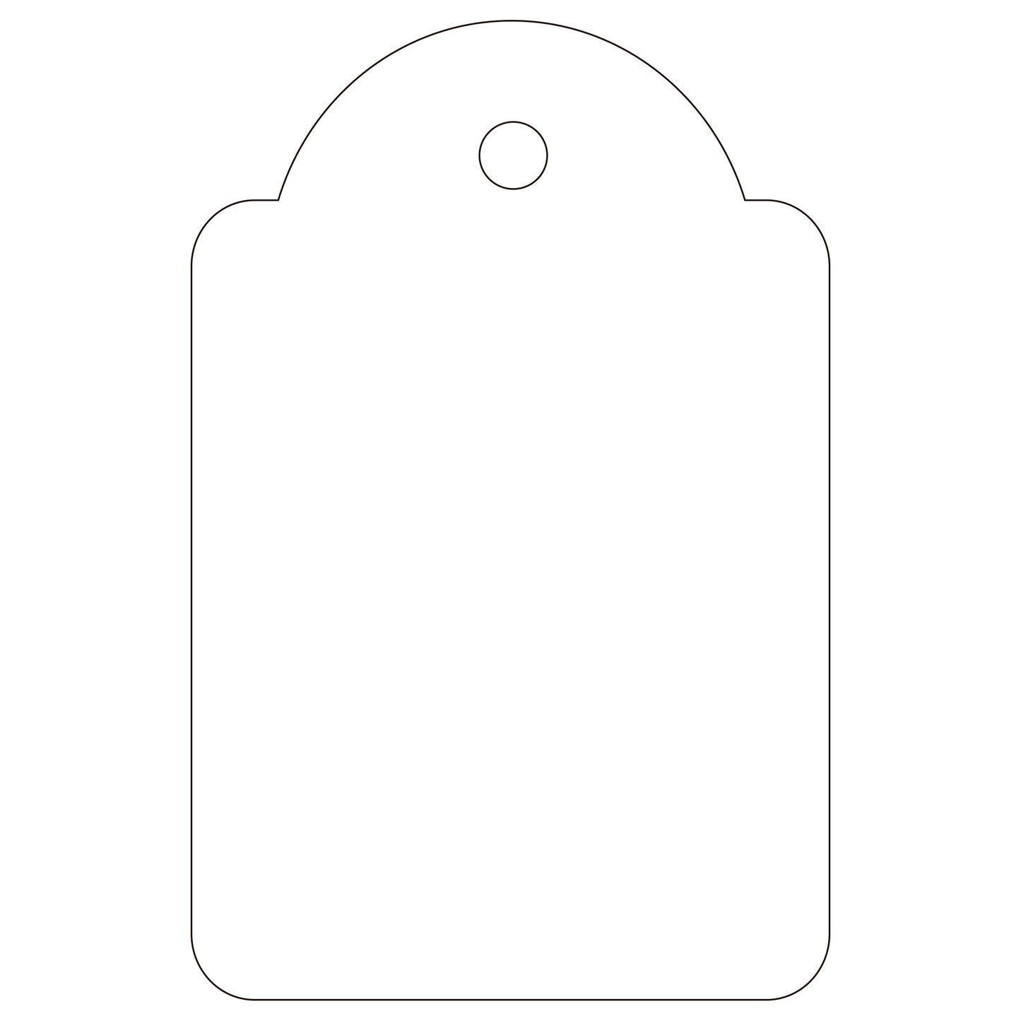 Apli Handwriting Strung Tickets - White - 28 x 43mm