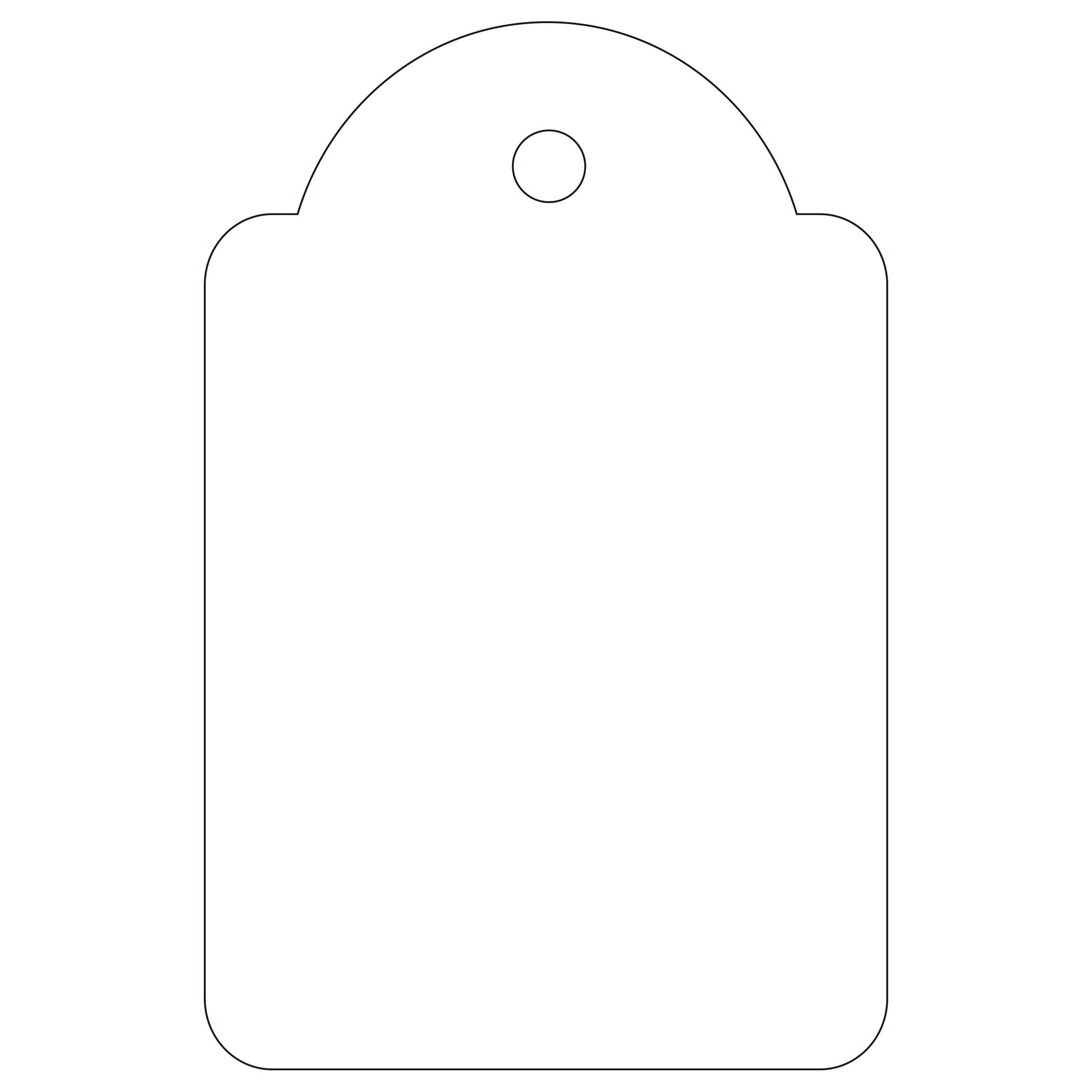 Apli Handwriting Strung Tickets - White - 28 x 43mm