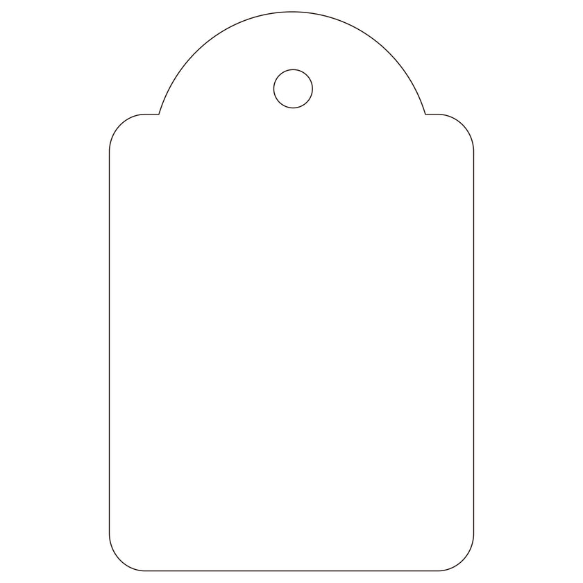Apli Handwriting Strung Tickets - White - 28 x 43mm
