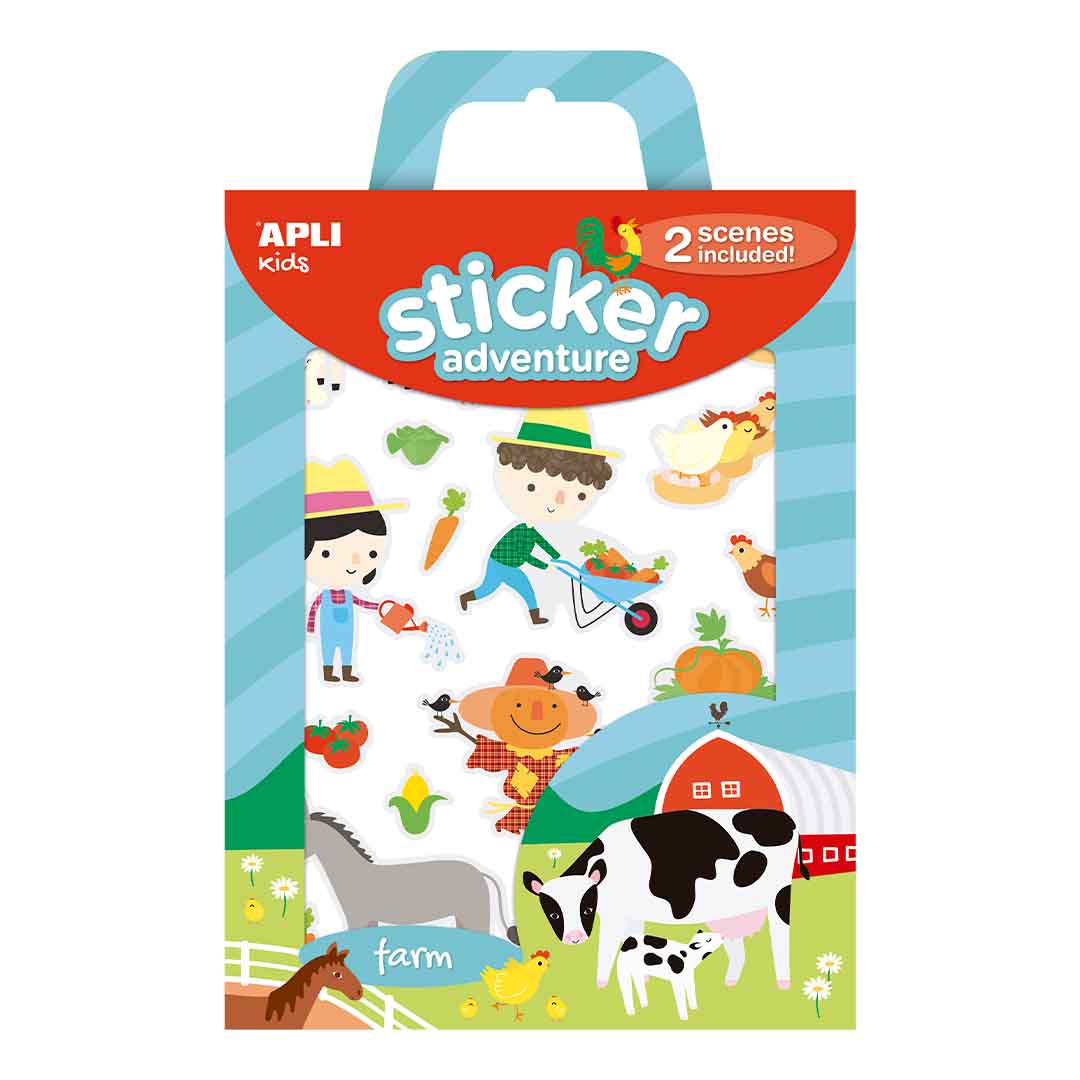 Apli Kids Game With Stickers Adventure - Farm +3y