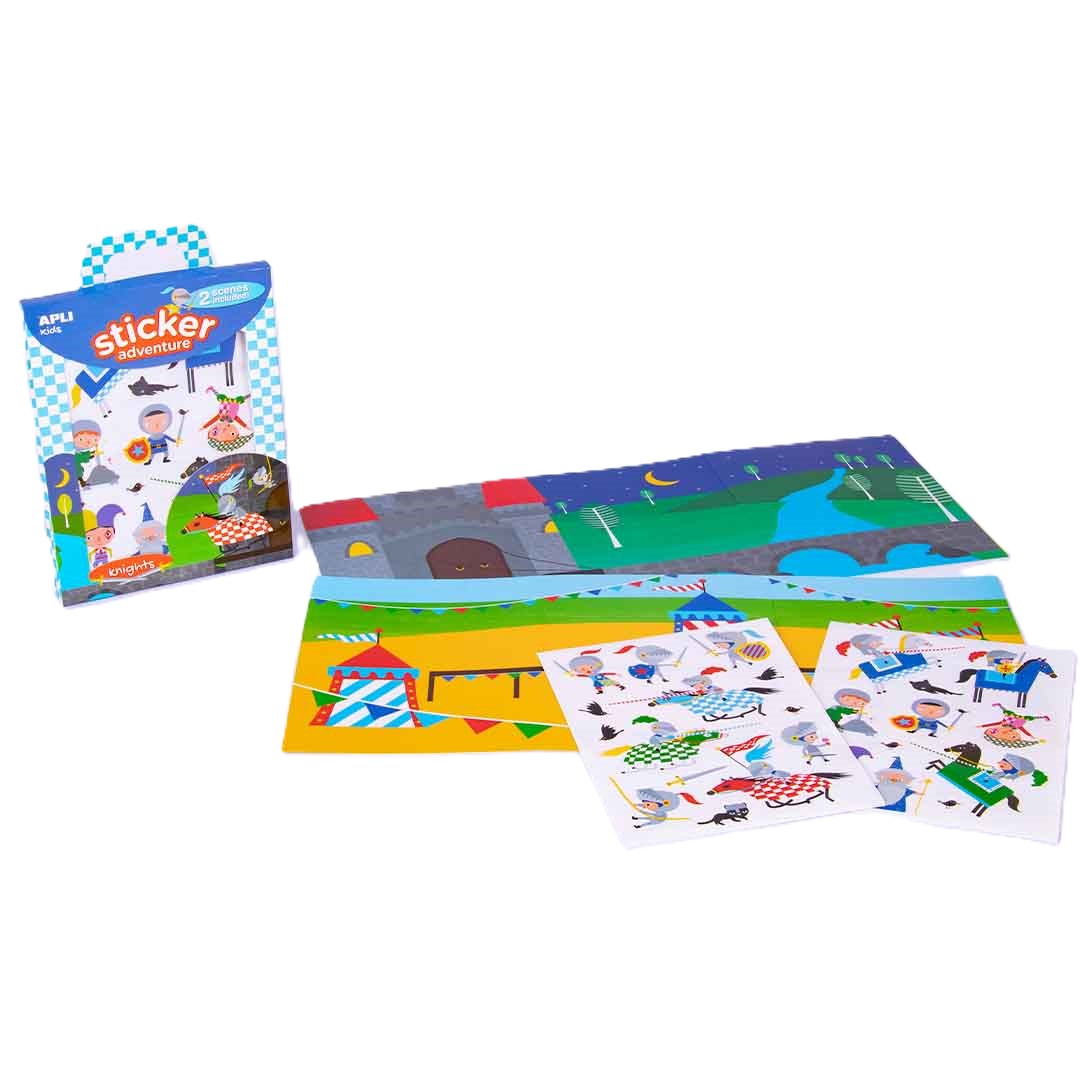 Apli Kids Game With Stickers Adventure - Knights +3y