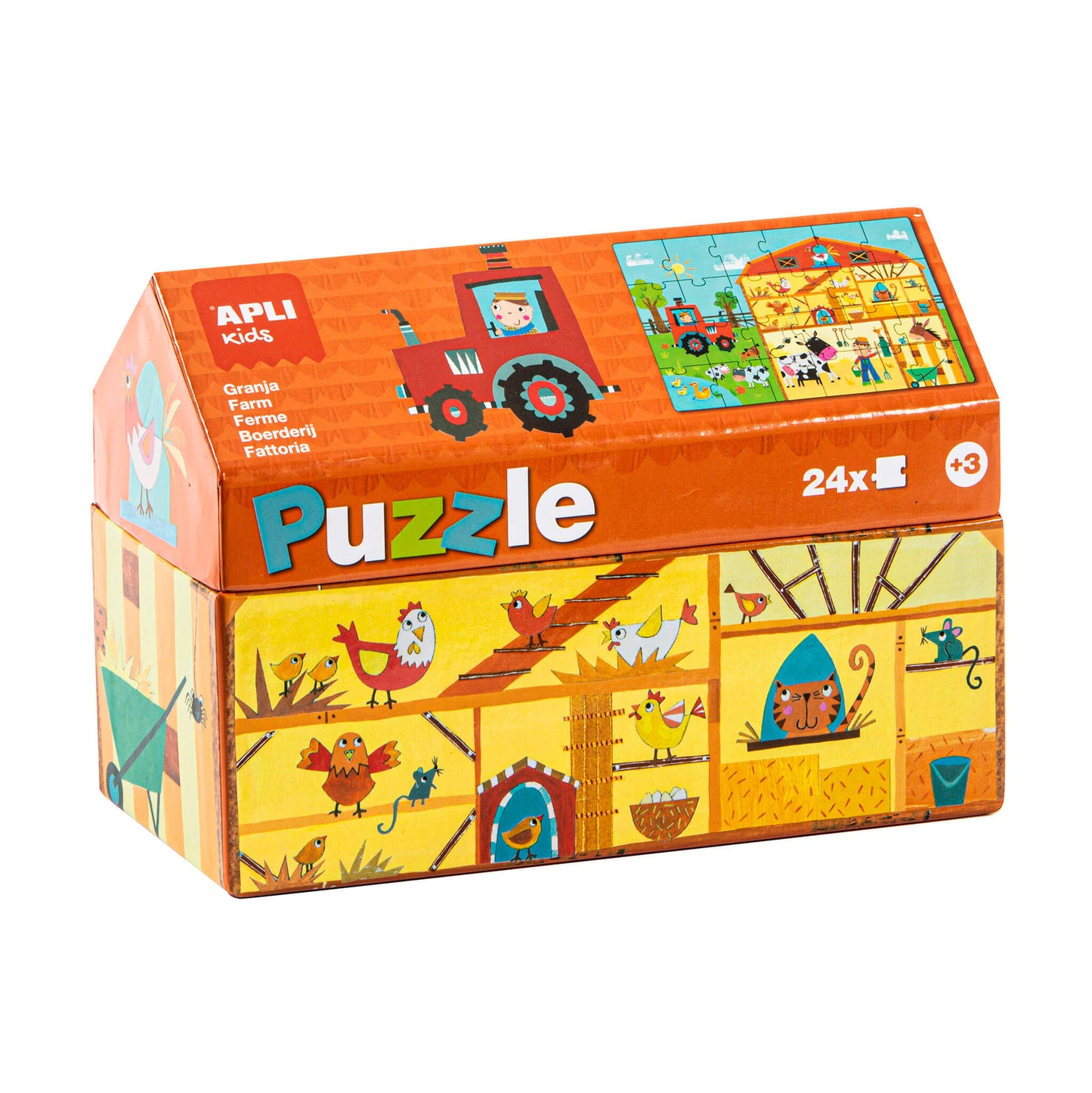 Apli Kids Puzzle x 24pcs - Farm +3y