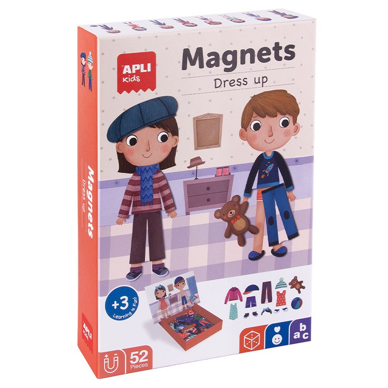 Apli Kids Magnets +3y - Dress Up 52pcs