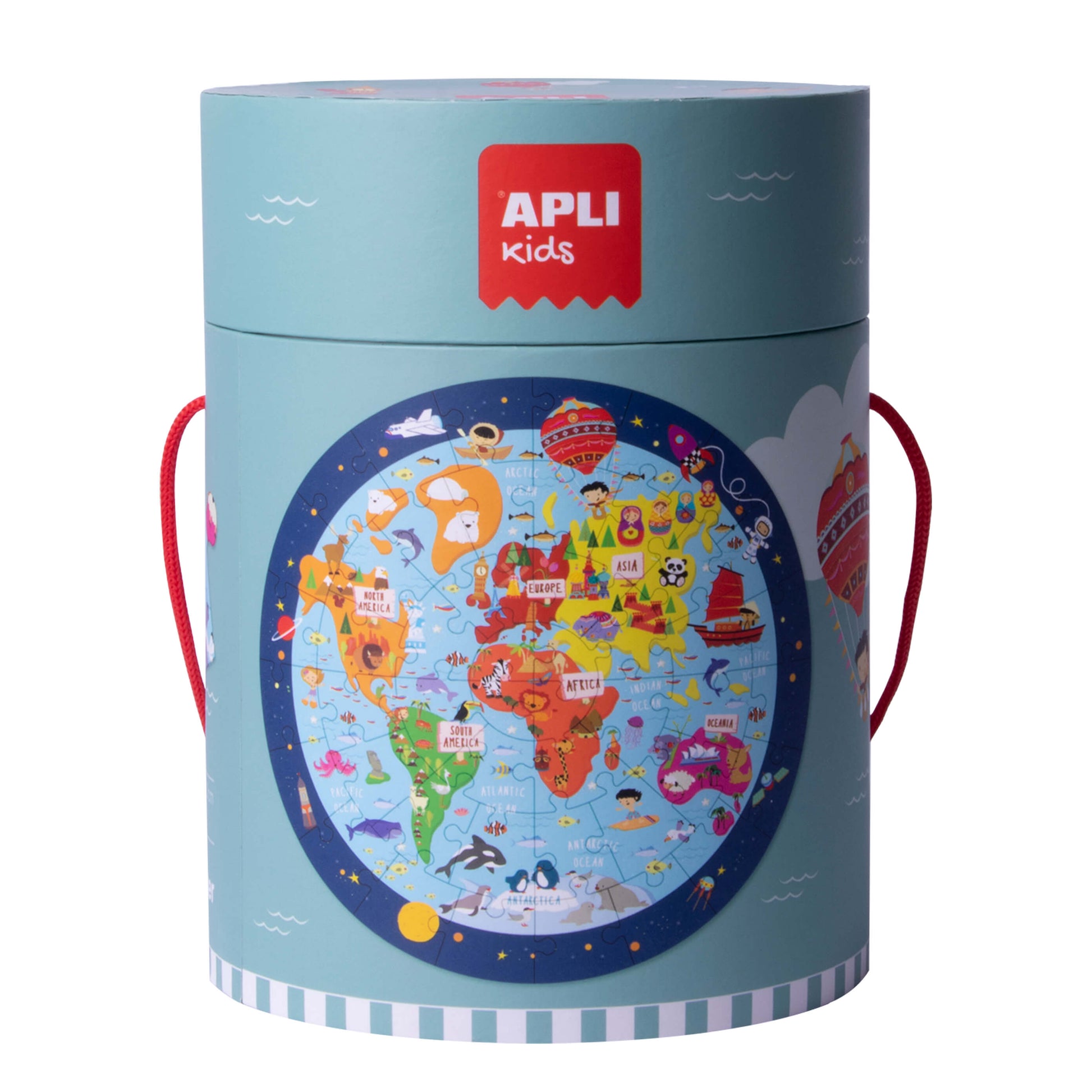 Apli Kids Circular Puzzle x 48pcs - World Map +5y