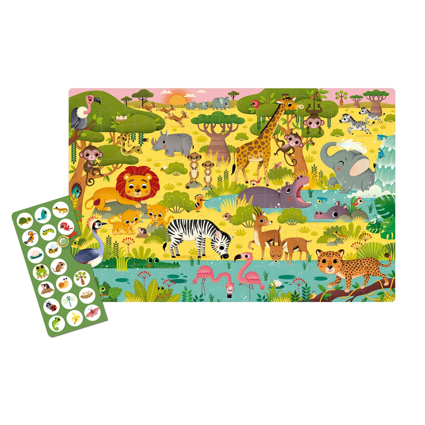Apli Kids Observation 60pcs Puzzle 4+ - Savannah