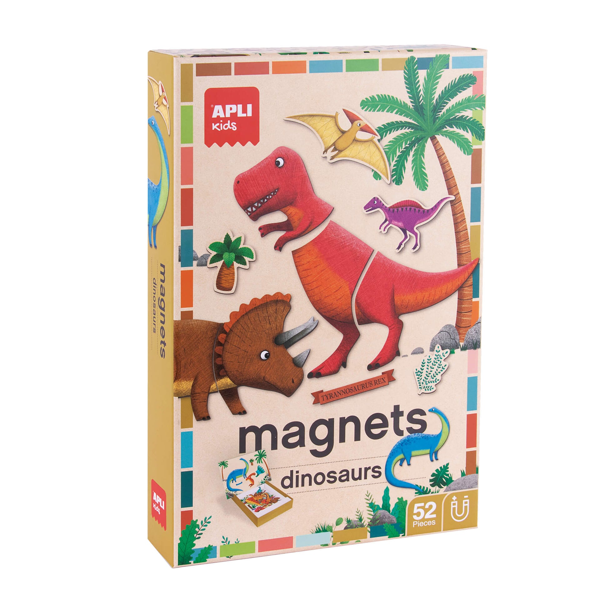 Apli Kids Magnets +4y - Dinosaurs 52pcs