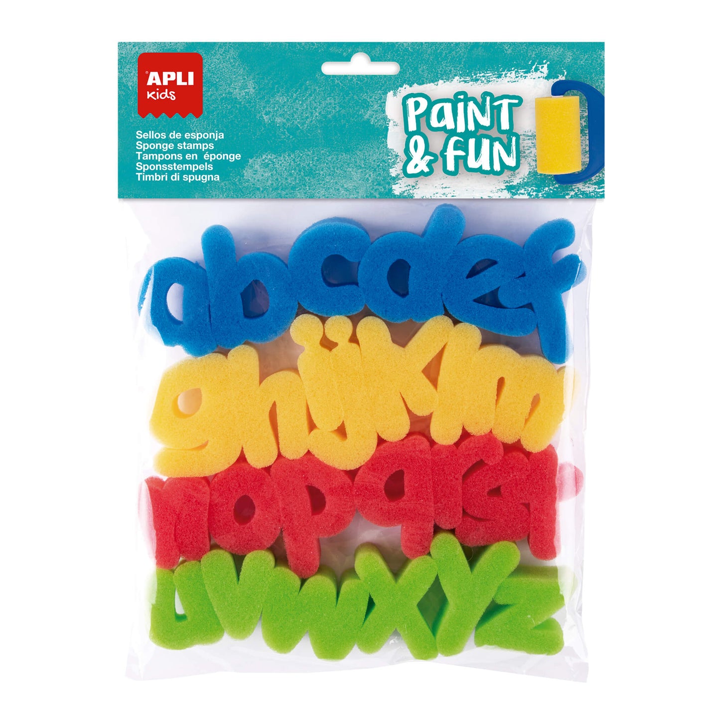 Apli Kids Sponge Stamps abc (26pcs)