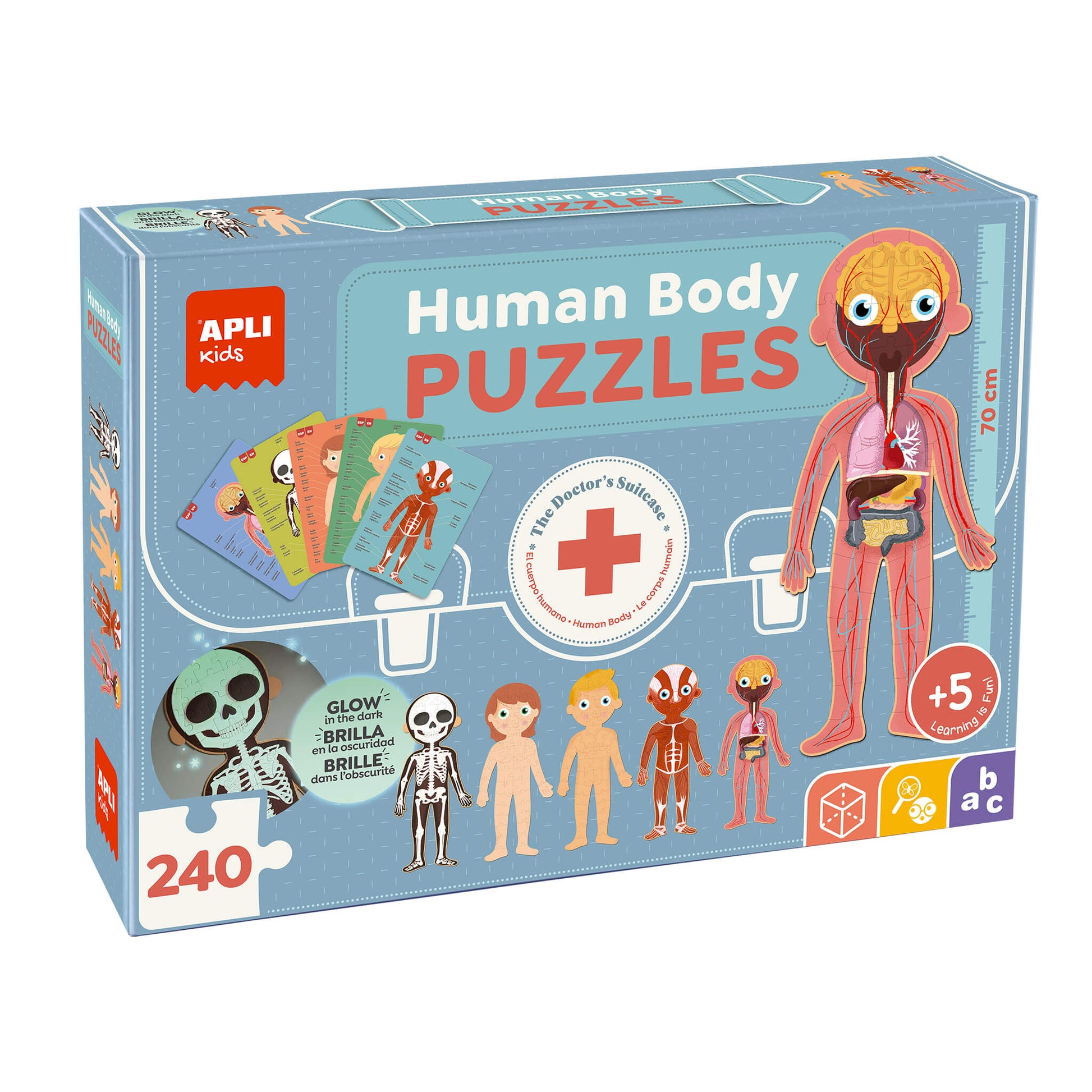 Apli Kids Puzzle x 240pcs - Human Body +5y