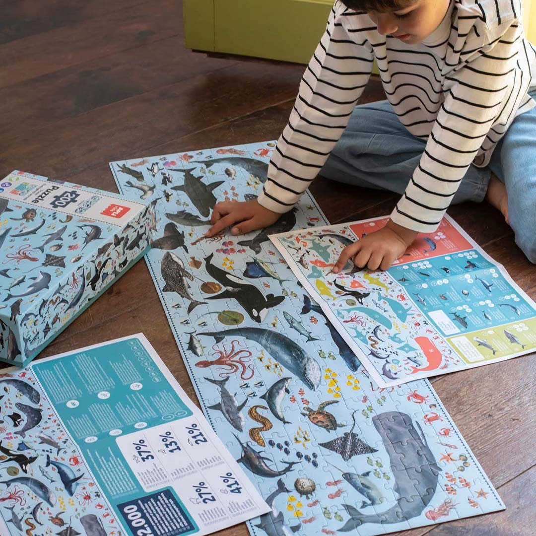 Apli Kids Ocean Endangered Animals Puzzle +6years