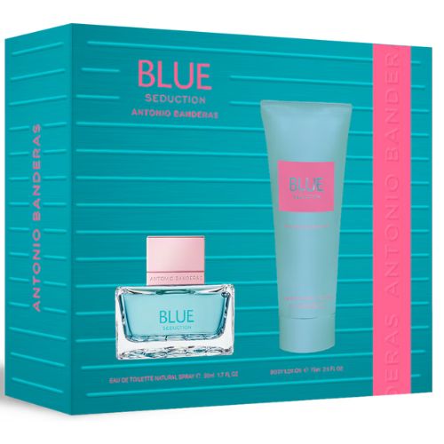 Antonio Banderas Gift Set Eau De Toilette 50ml & Body Lotion 75ml - Blue Seduction