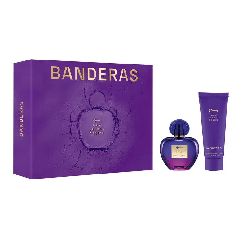 Antonio Banderas Gift Set Eau De Toilette 50ml & Body Lotion 75ml - Her Secret Desire