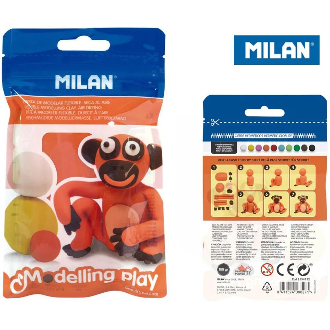 Milan Flexible Modelling Clay Orange