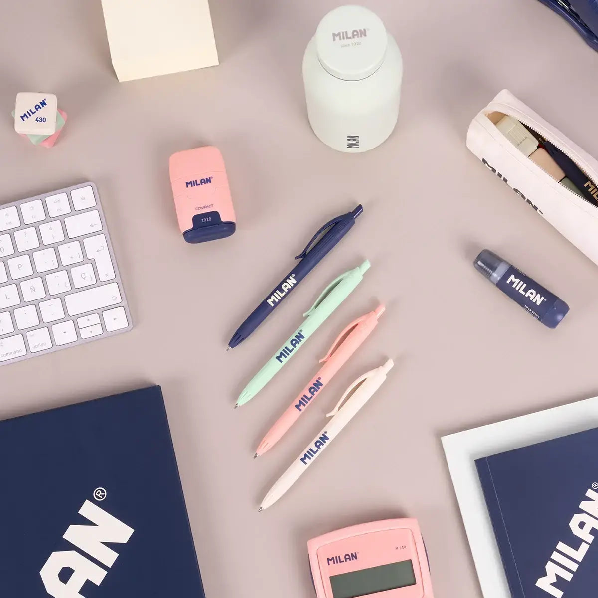 Milan Ballpoint Pen Blue Ink M x 1pc Assortment