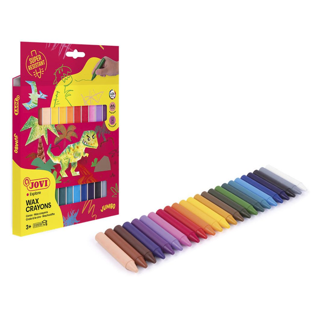 Jovi Jumbo Wax Crayons x24