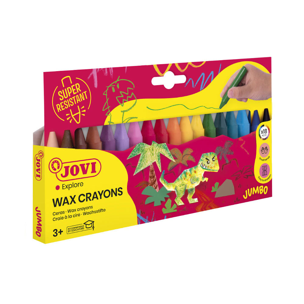 Jovi Wax Thick Crayons x18