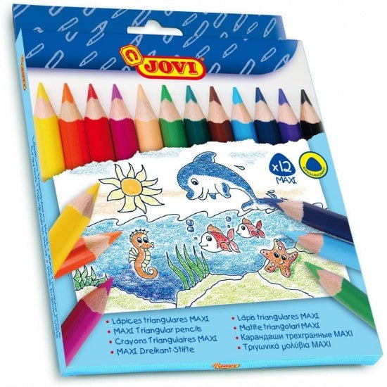 Jovi Maxi Triangular Pencils A Pack of 12pcs