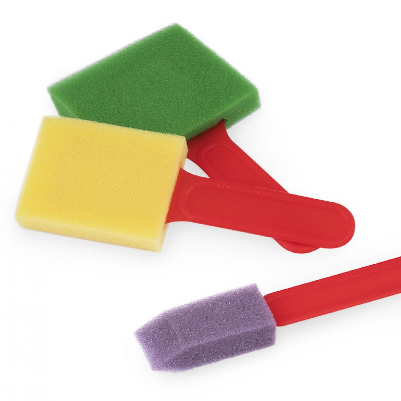 Jovi Painting Accessories - 3 Large Flat Foam Brushes