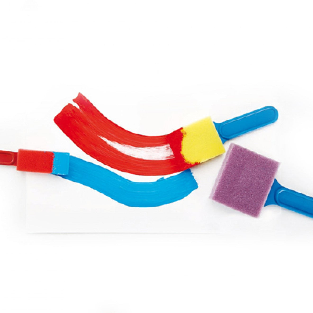 Jovi Painting Accessories - 3 Large Flat Foam Brushes