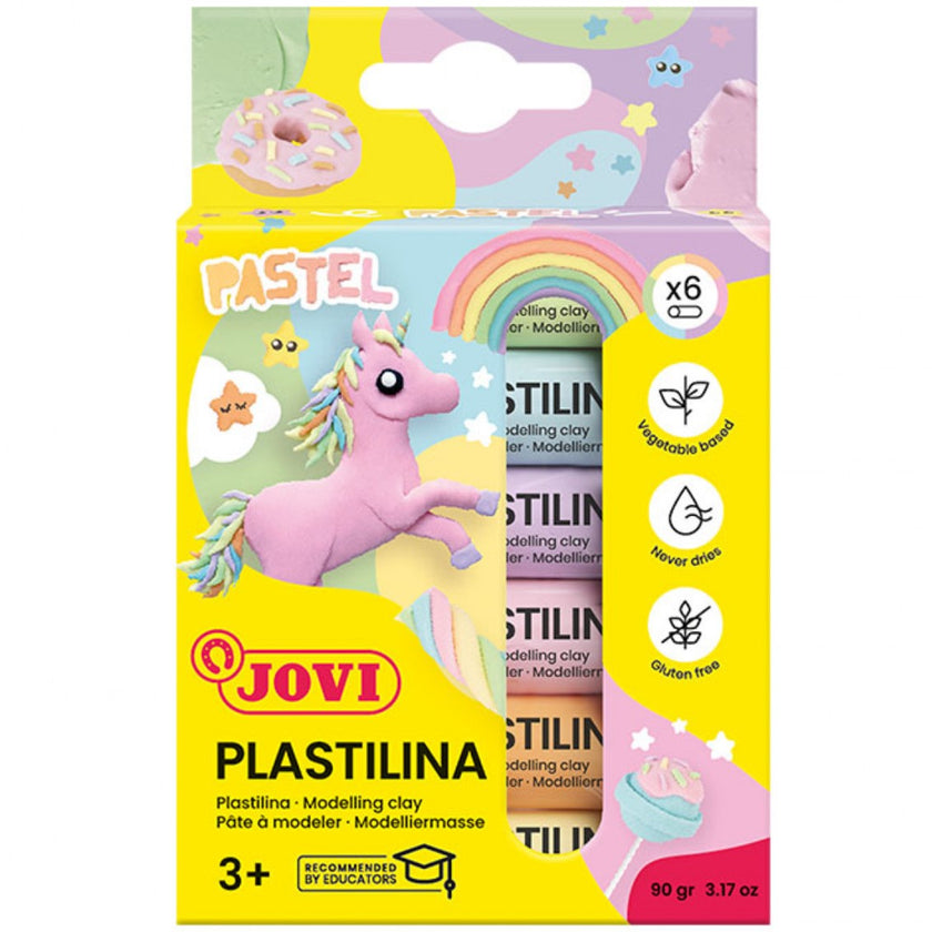 Jovi Explore Plastilina Pastel A Pack Of 6pcs