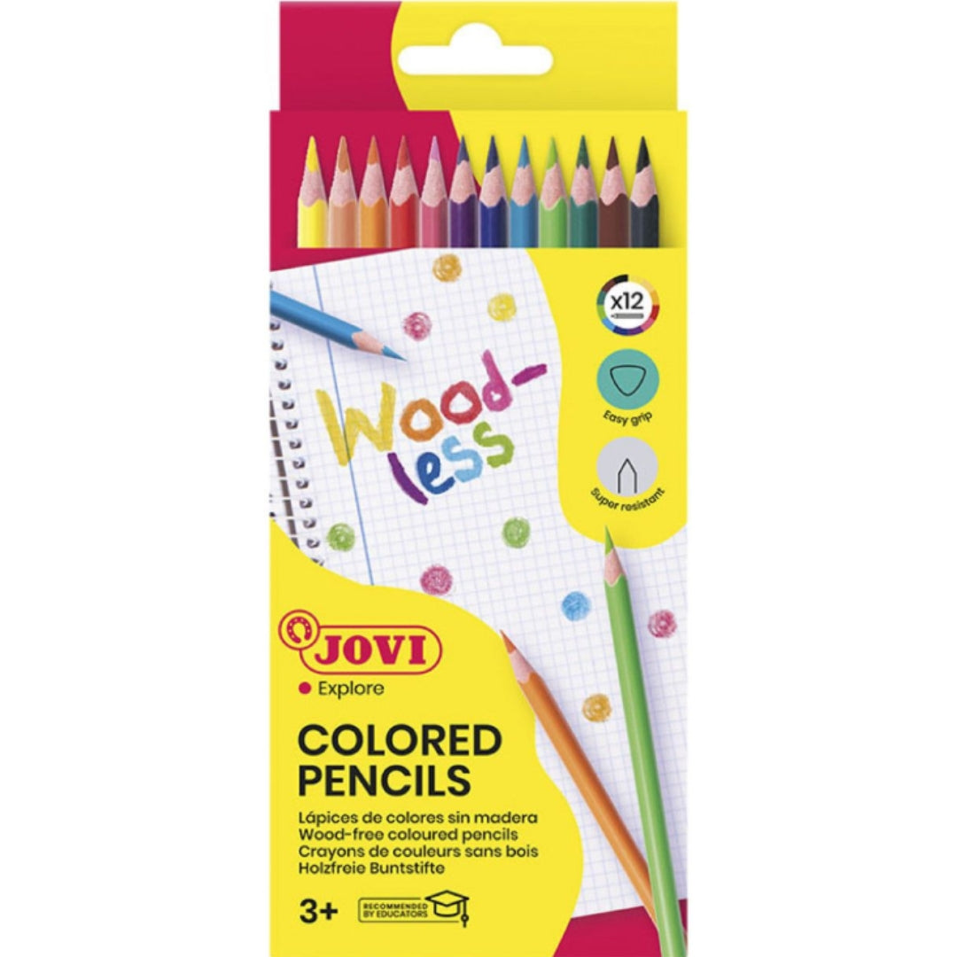 Jovi - Woodless Coloured Pencils A Pack Of 12pcs