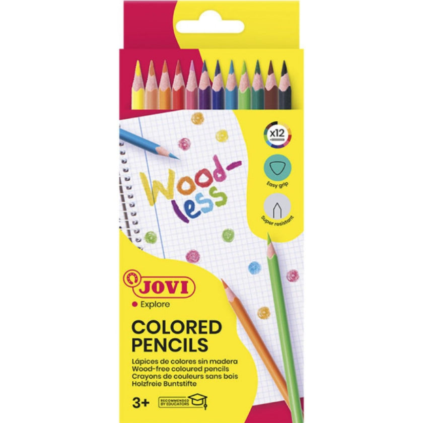 Jovi - Woodless Coloured Pencils A Pack Of 12pcs