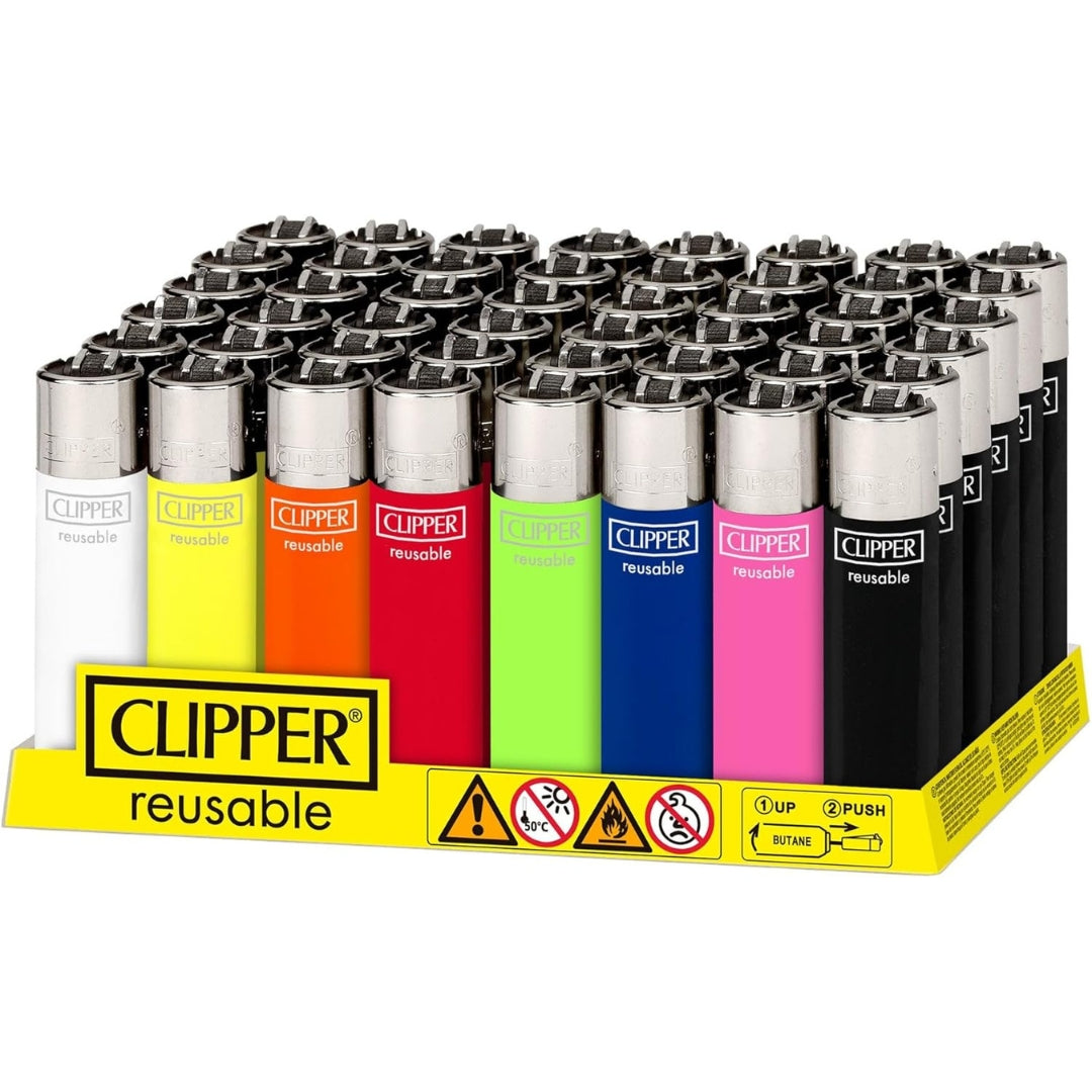 Clipper Refillable Butane Lighter x 1pc Assortment