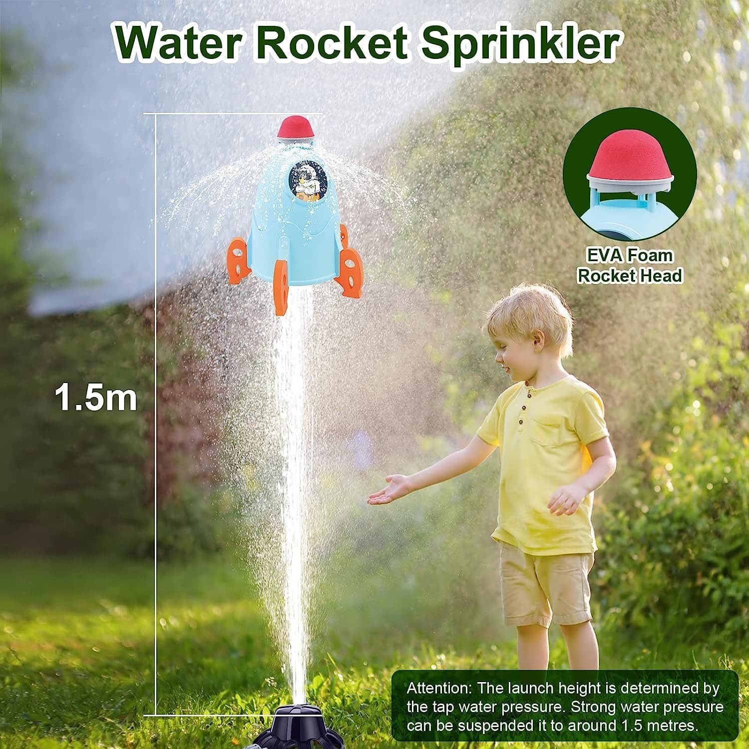 Aqua World Splash Water Sprinkler - Rocket