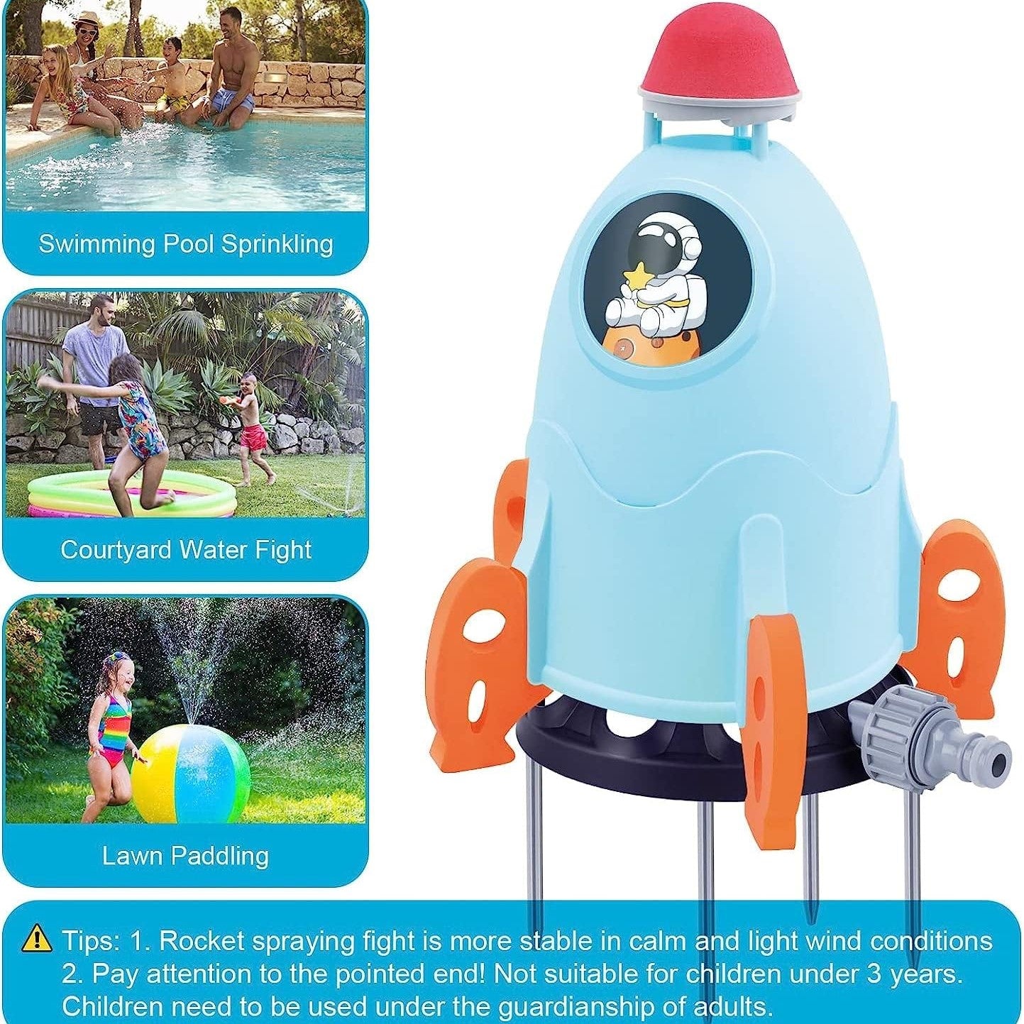 Aqua World Splash Water Sprinkler - Rocket