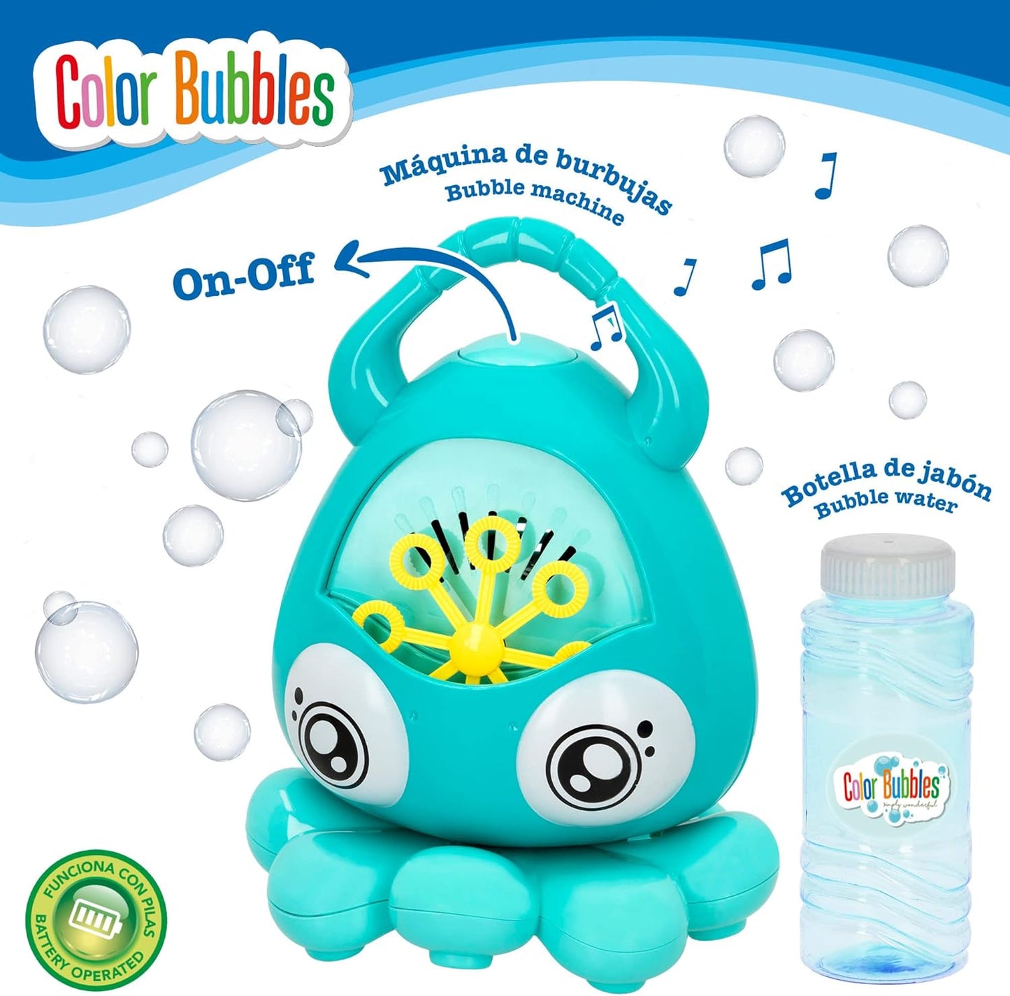 Colour Bubbles - Octopus