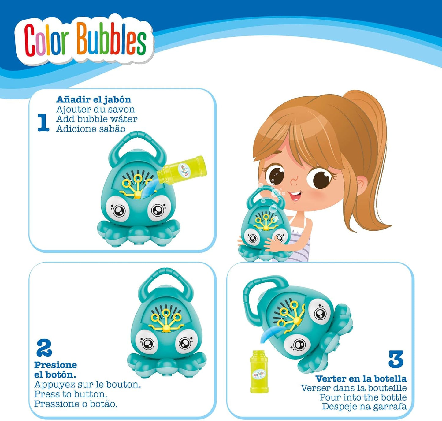 Colour Bubbles - Octopus