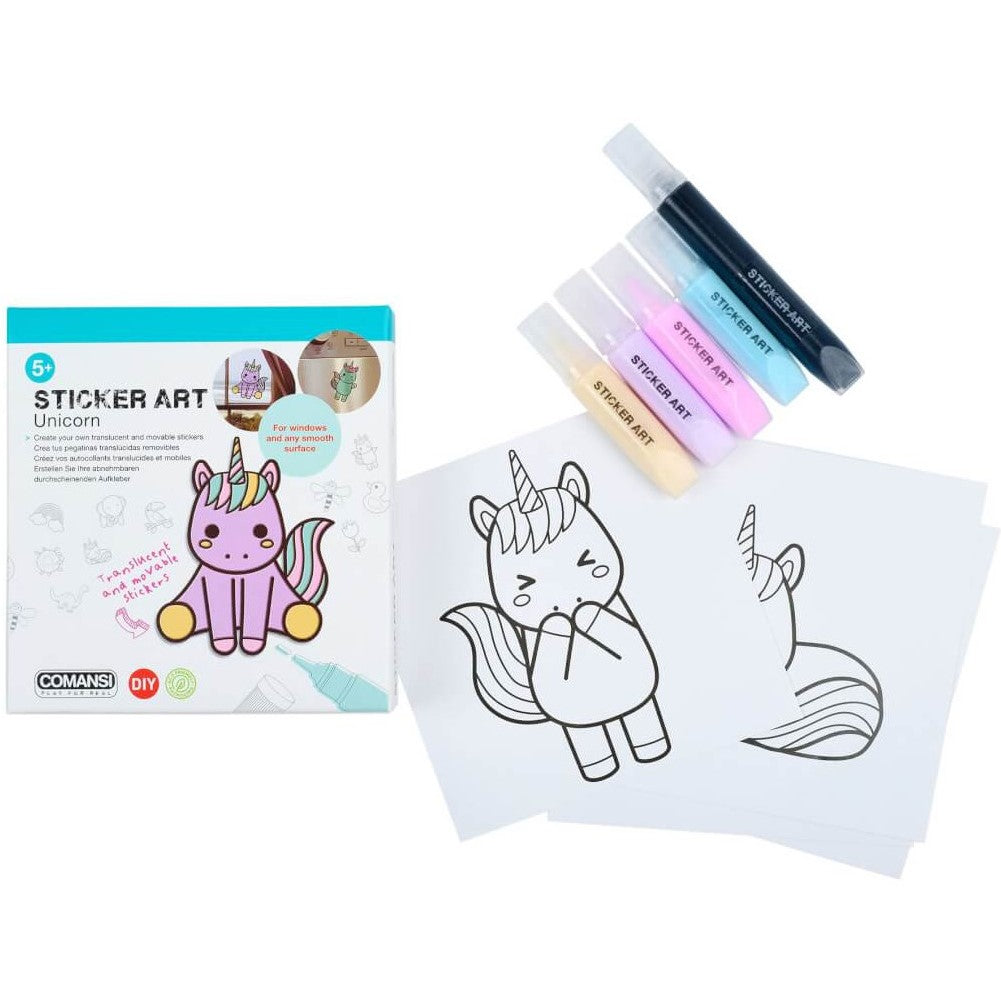 Sticker Art Unicorn